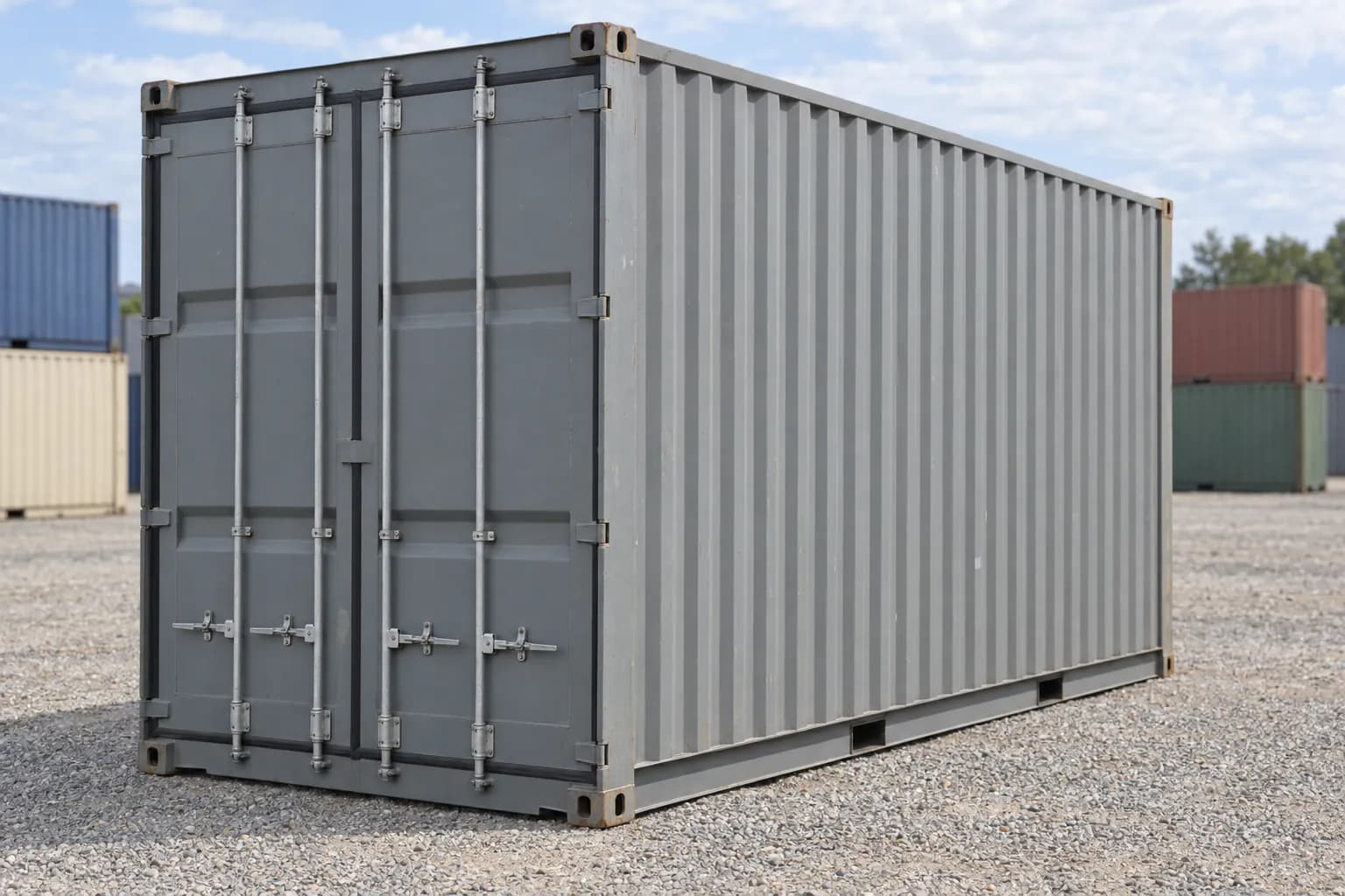 Контейнер 20-футов High Cube — втора употреба, Cargo Worthy, изглед три четвърти