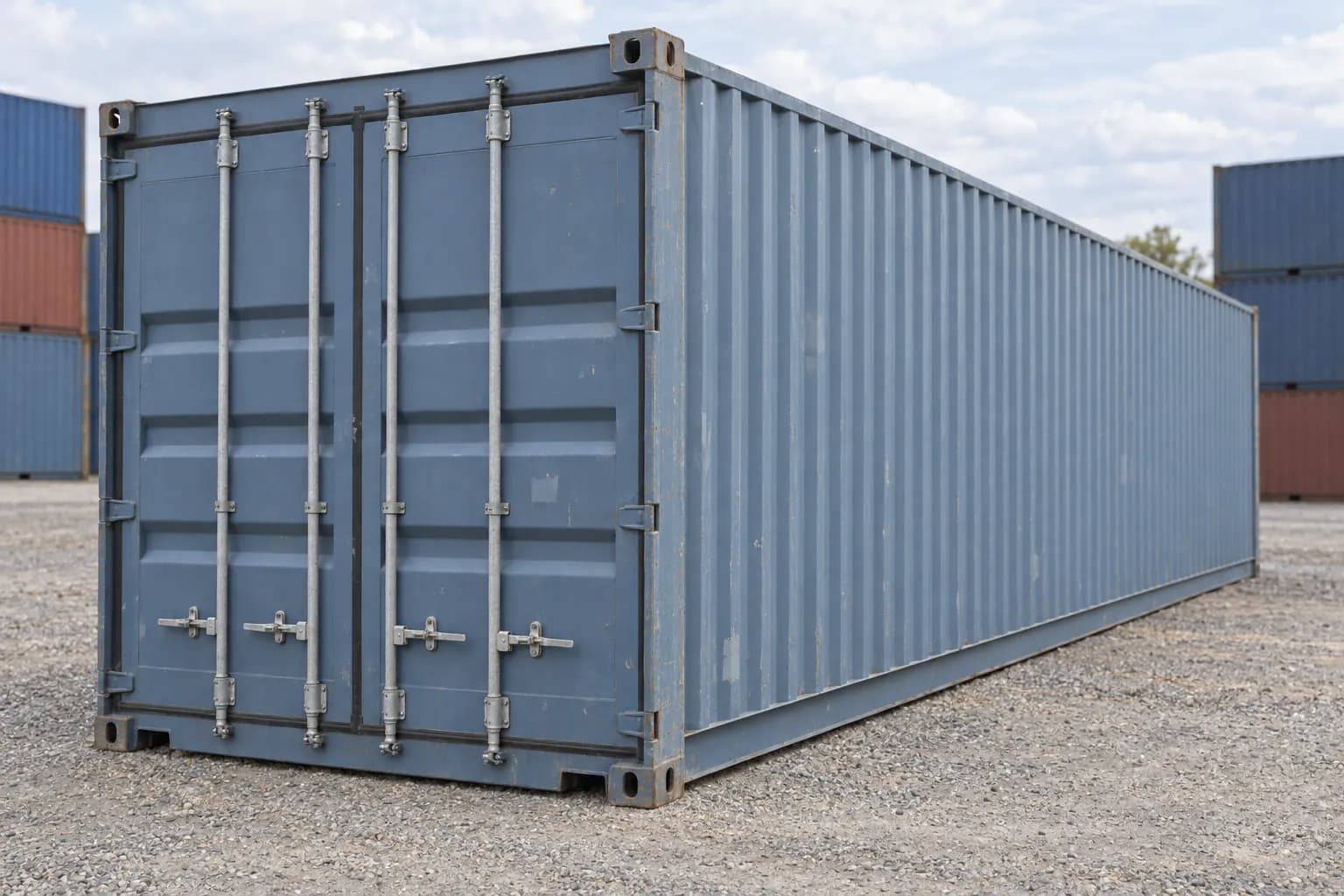 Container 40 ft Dry second hand Cargo Worthy, vedere trei sferturi