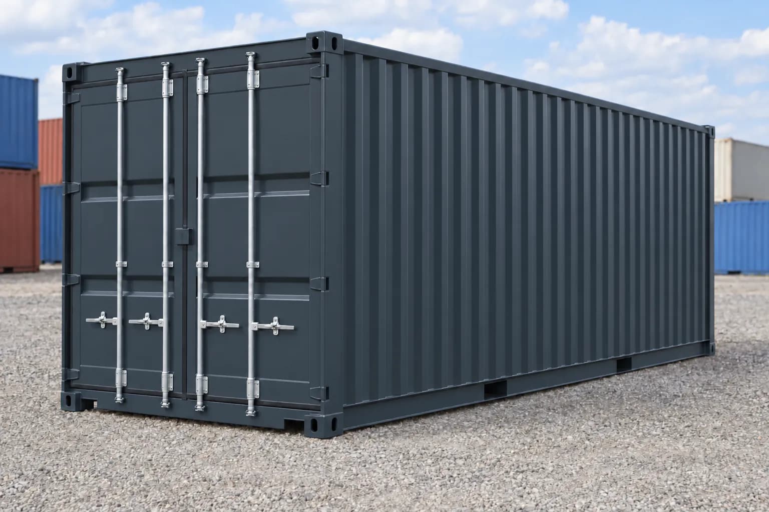 Container 20 ft Dry nou gri antracit RAL 7016